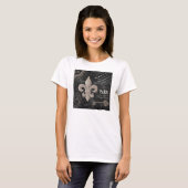 moderne  duitse vloour de lis t-shirt (Voorkant volledig)