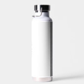 Moderne dunne blauwe lijn Monogram Politieagent Waterfles (Rechts)