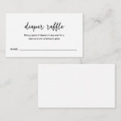 Moderne, dunne, eenvoudige Baby shower Informatiekaartje (Voorkant / Achterkant)