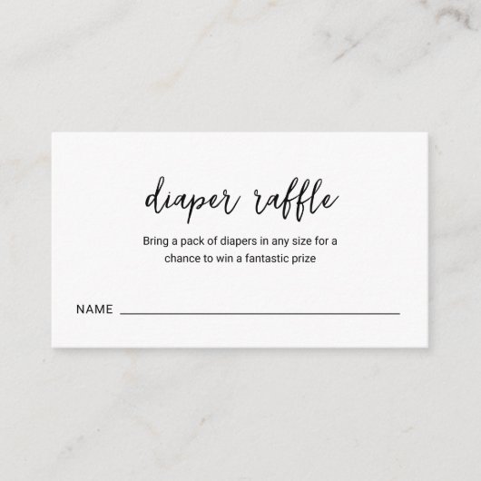 Moderne, dunne, eenvoudige Baby shower Informatiekaartje (Voorkant)