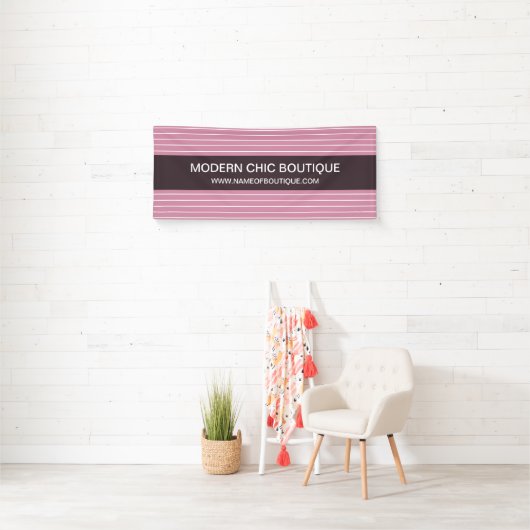 Moderne dunne roze stropen Mode Boutique Spandoek (Insitu)