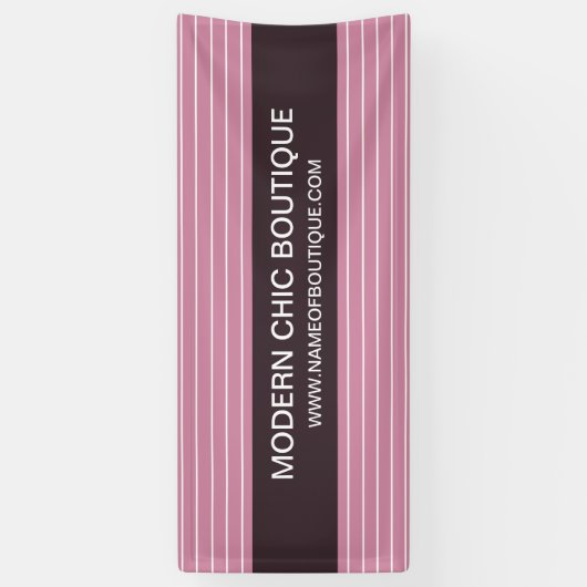 Moderne dunne roze stropen Mode Boutique Spandoek (Verticaal)