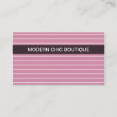Moderne dunne roze stropen Mode Boutique Visitekaartje (Voorkant)