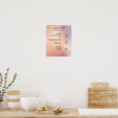 Moderne, dure gebarentaal poster (Keuken)