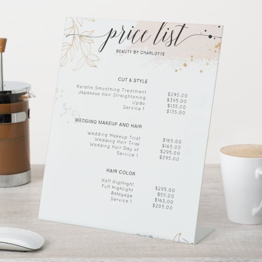 Moderne, dure gebarentaal reclamebord met voetstuk (Insitu)