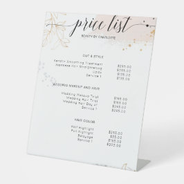 Moderne, dure gebarentaal reclamebord met voetstuk