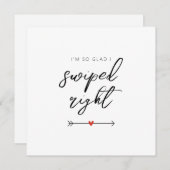 Moderne 'Dus blij dat ik naar rechts heb geveegd'  Feestdagenkaart (Voorkant / Achterkant)