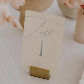 Moderne Dusty Blue Trouwtafelnummers