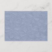 Moderne Dusty Blue Wedding Details Informatiekaartje (Achterkant)