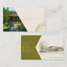Moderne Duurzame Architect Visitekaart