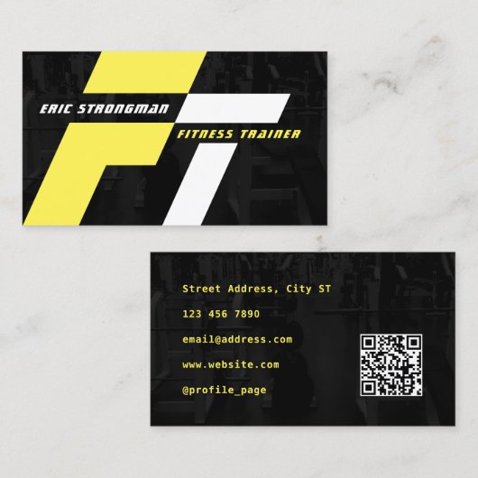 Moderne dynamische beweging visitekaartje (Voorkant / Achterkant)