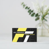 Moderne dynamische beweging visitekaartje (Staand voorkant)