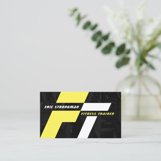 Moderne dynamische beweging visitekaartje (Staand voorkant)