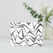 Moderne, dynamische, eenvoudige, gedurfde abstract briefkaart (Staand voorkant)
