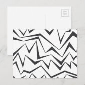 Moderne, dynamische, eenvoudige, gedurfde abstract briefkaart (Voorkant / Achterkant)