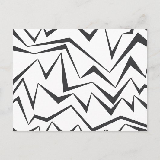 Moderne, dynamische, eenvoudige, gedurfde abstract briefkaart (Voorkant)