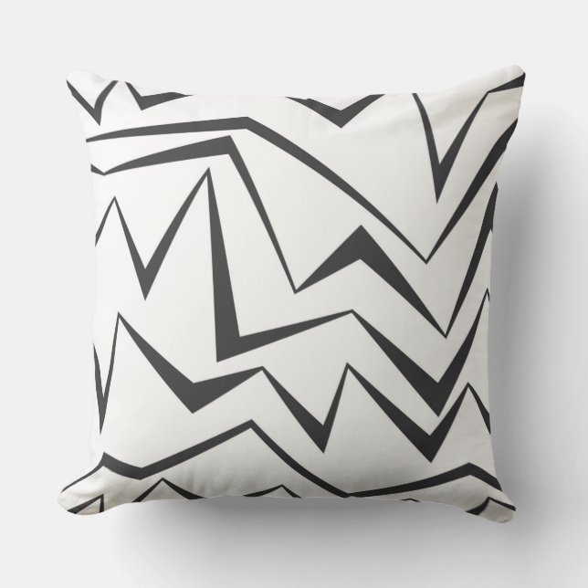 Moderne, dynamische, eenvoudige, gedurfde abstract kussen (Voorkant)