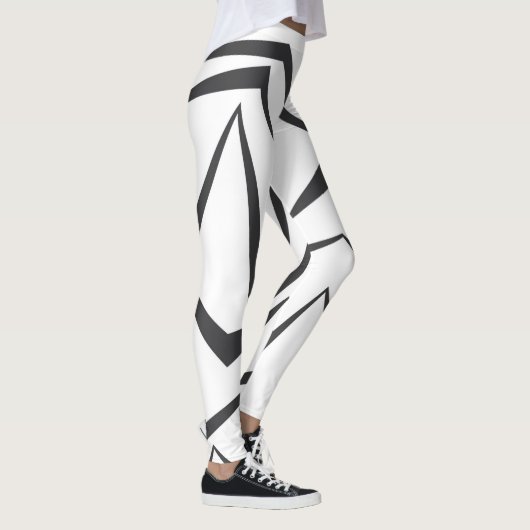 Moderne, dynamische, eenvoudige, gedurfde abstract leggings (Rechts)