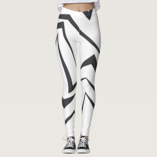 Moderne, dynamische, eenvoudige, gedurfde abstract leggings