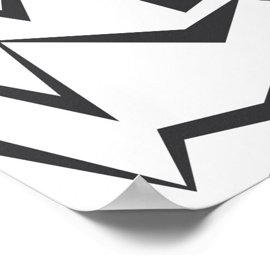 Moderne, dynamische, eenvoudige, gedurfde abstract poster (Hoek)