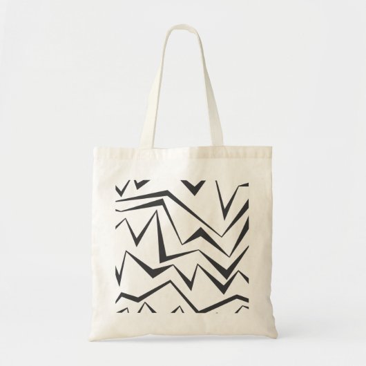 Moderne, dynamische, eenvoudige, gedurfde abstract tote bag (Voorkant)