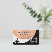 Moderne dynamische QRcode Personal Trainer Fitness Visitekaartje (Staand voorkant)