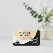 Moderne dynamische QRcode Personal Trainer Fitness Visitekaartje (Staand voorkant)