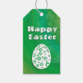 Moderne e Easter Retro Paper Art Cadeaulabel (Voorkant)