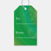 Moderne e Easter Retro Paper Art Cadeaulabel (Achterkant)