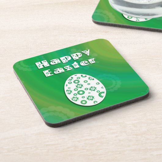 Moderne e Easter Retro Paper Art Drankjes Onderzetter (Linkerzijde)