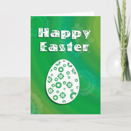 Moderne e Easter Retro Paper Art Feestdagen Kaart