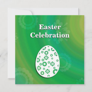 Moderne e Easter Retro Paper Art Kaart