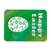 Moderne e Easter Retro Paper Art Magneet (Horizontaal)