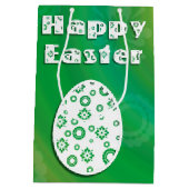 Moderne e Easter Retro Paper Art Medium Cadeauzakje (Achterkant)