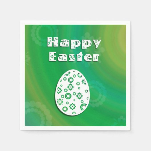 Moderne e Easter Retro Paper Art Servet (Voorkant)