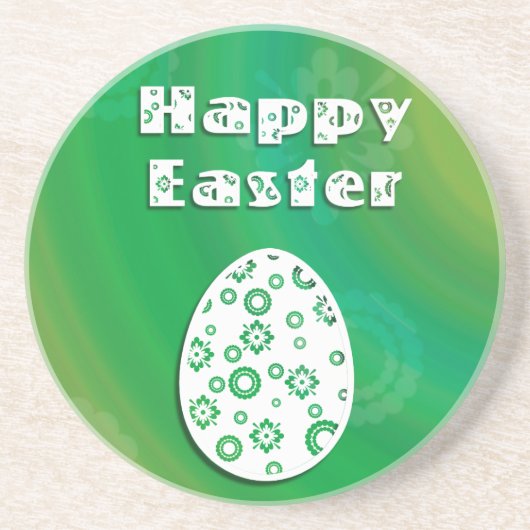 Moderne e Easter Retro Paper Art Zandsteen Onderzetter (Voorkant)