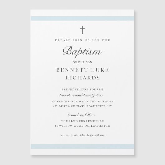 Moderne e-legance jongens Baptisme-uitvindingen (Voorkant)