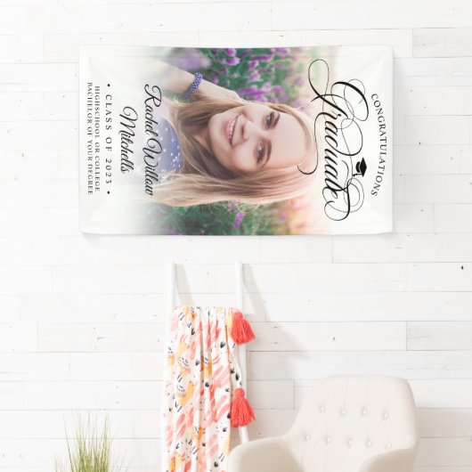 Moderne e legant Afstuderen voor bestreken script Spandoek (Insitu)