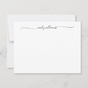 Moderne e legant chic Script Name Notitiekaartje