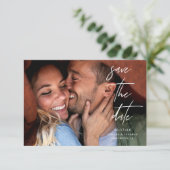 Moderne e-legant foto slaat de datumkaart op (Staand voorkant)