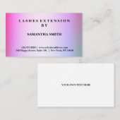 Moderne e legant Lashes Extension Professional Visitekaartje (Voorkant / Achterkant)