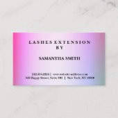 Moderne e legant Lashes Extension Professional Visitekaartje (Voorkant)