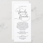 Moderne e-legant, plaatsinstelling Hartelijk dank Programmakaart (Voorkant / Achterkant)