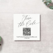 Moderne e legant QR Code Weddenschap Website Bijla Informatiekaartje
