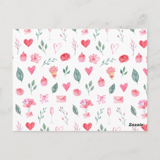 Moderne e-legant script Happy Galentine's Day Phot Briefkaart (Achterkant)