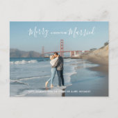 Moderne e-legante feestdag sparen de datum briefkaart (Voorkant)