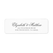 Moderne e-mailadres voor script etiket (Voorkant)