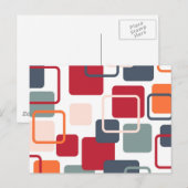 Moderne Eames rechthoeken 4 Briefkaart (Voorkant / Achterkant)