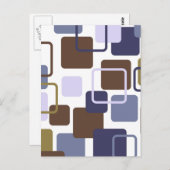 Moderne Eames rechthoeken 5 Briefkaart (Voorkant / Achterkant)