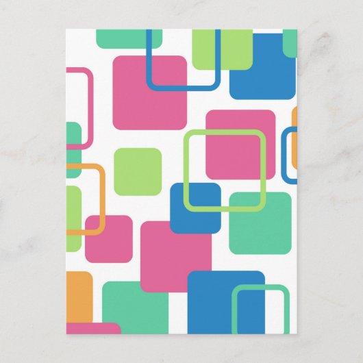 Moderne Eames rechthoeken 7 Briefkaart (Voorkant)